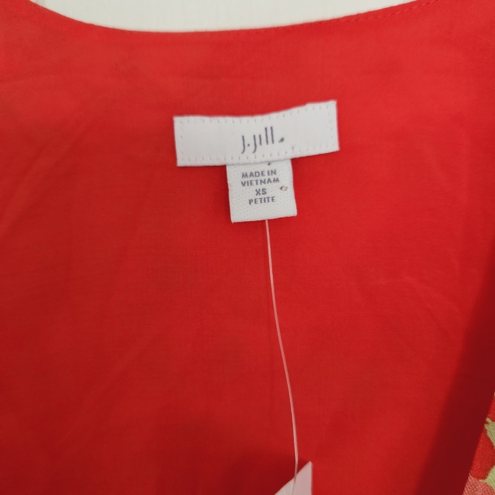 NWT J. Jill Floral Wrap Dress - Picture 7 of 8